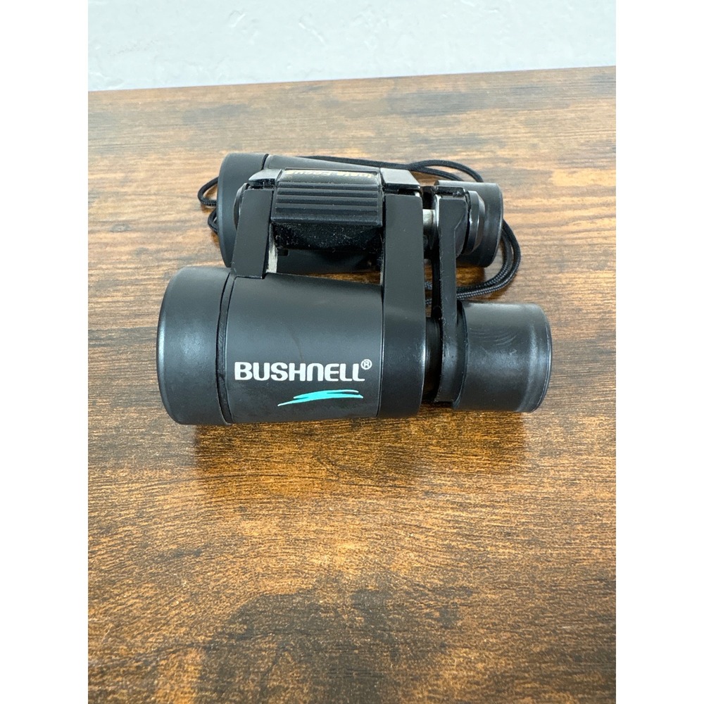Bushnell PowerView 4x30 Binoculars Black Compact InstaFocus Model 13-0430